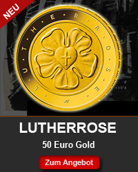 Goldmünze Lutherrose