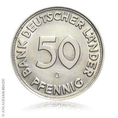 50 Pfennig 1950 Bank deutscher Länder G