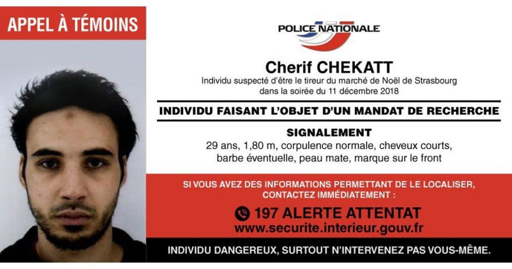 Fahndung Cherif Chekatt Straßburg Attentat