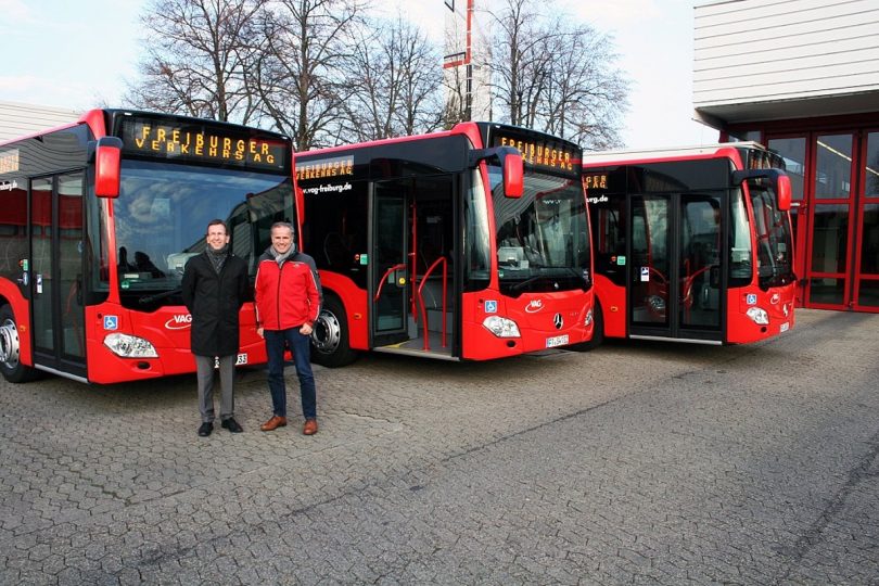 Neue Diesel Busse der VAG Freiburg