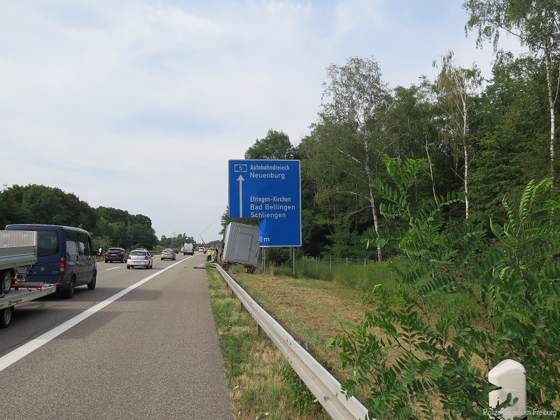 Unfall A5 Autobahn Efringen Kirchen