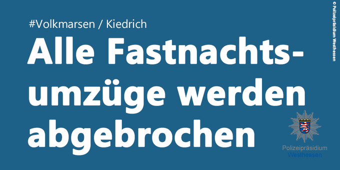 Abbruch Fastnachtsumzüge Hessen