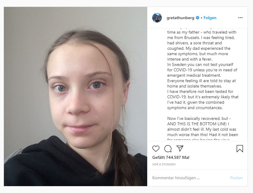 Greta Thunberg Corona