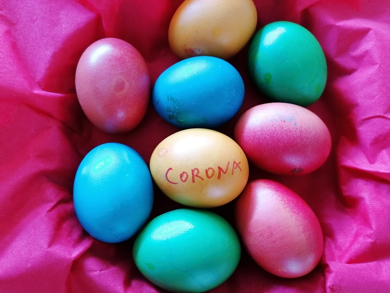 Corona Ostern Eier