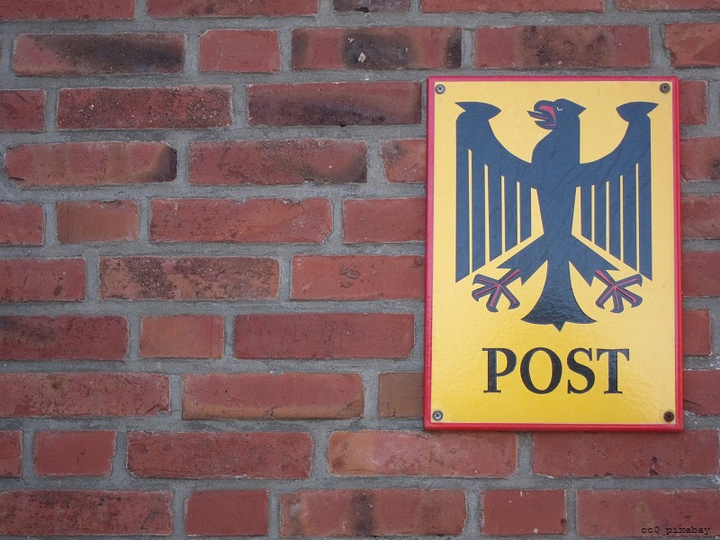 Telegramm-Post-Schild