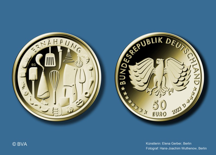 50 Euro Goldmünze Ernährung 2023 Deutschland